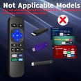 thumbnail image 4 of 2 Pack Replacement Remote Control for Roku Box,for Roku Express Remote Replacement,for Roku Player Remote,for Roku Premiere,1/2/3/4,HD,LT,XS,XD,(NOT for Stick/TV), 4 of 7