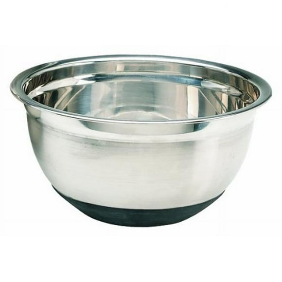 Crestware MBR08 8 Quart Stainless Steel Mixing Bowl with Rubber Base