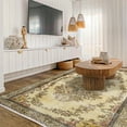 thumbnail image 4 of Brown Oriental Area Rugs for Living Room Washable Rugs Boho Moroccan Area Rug Soft Neutral Geometric Bohemian Carpet Distressed Indoor Rug for Bedroom Dining Room Office Foldable Nonslip Rug, 4 of 9