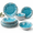 Coastal Blue, variant on Rustic Farmhouse Dinnerware Sets 12 Pieceic Theme Plates And Set For Patio Vintdishes Of 4 Great Camper Rv Antique Tan Brown