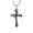 Silver with Chain, variant on Men Woven Rope Cross Pendant Vintage Religious Faith Jewelry Hip Hop Street Style Stainless Steel Gold Plated No Chain