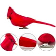 thumbnail image 2 of 12 PCS Artificial Red Cardinal Birds with Clip-5.0 Inch Christmas Cardinal Birds Clip for Christmas Tree Ornament Decorations, Arts and Crafts(Black Cockroach), 2 of 5