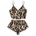thumbnail image 4 of Wuffmeow Pyjama Femme Simulation Soie Léopard Grande Taille Maison Décontracté, 4 of 7