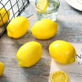 thumbnail image 2 of 12pcs Artificial Lemons Simulation Fruit Artificial Fake Lemons Fruit For Home Kitchen Party Photography Prop, 2 of 5