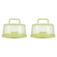 thumbnail image 1 of (2-Pack) Rinsvye Portable Cake Box Cake Small Containers and Cupcake Cake Holder Travel Condiment Containers Container for Cake Pie, 1 of 4