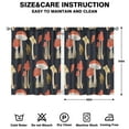 thumbnail image 2 of Mushroom Curtains-Blackout Curtains Bedroom Decor Living Room Darkening Grommet Window Drapes 2 Panels Set 42x54 inch, 2 of 2