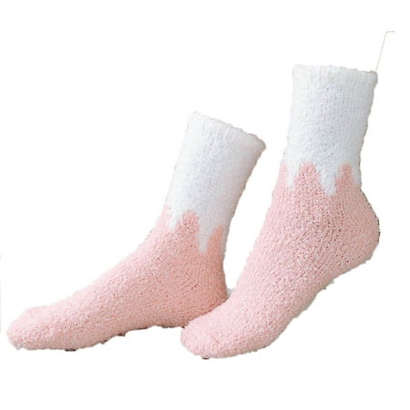 

Plush Slipper Socks Women Colorful Warm Fuzzy Crew Socks