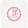 thumbnail image 3 of Inktastic Cowgirl Boots Western Wreath Toddler Sweatshirt, 3 of 4
