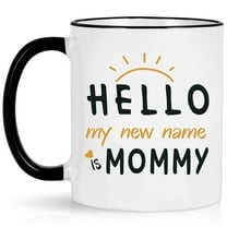 Gifts for Mom - New Mom Mugs, My New Name Is Mommy Coffee Mug, Mothers Day Gifts, Christmas Gifts, Birthday Gifts, Futtumy White 11 fl oz Coffee Mugs Ceramic Mug Tea Cup