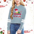 thumbnail image 4 of HXWCHs Girls' sweatshirts Girls Graphic Letter Print Hooded Pullover Long Sleeve Casual Soft Sweatshirt top Light Blue 6-7 Years, 4 of 5