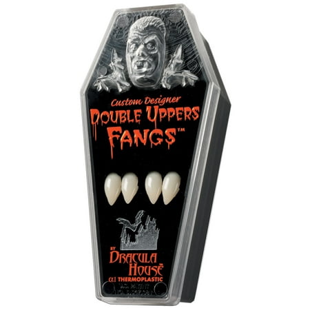 Morris Costumes FH04LG Double Uppers Fangs, Large