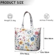 thumbnail image 5 of Flower Women's Large Weekend Travel Bag Moving Canvas Handbag Thick Double Layer Beach Weekend Travel Unisex Hospital Maternity Delivery with Toiletry Waterproof, 5 of 5