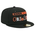 thumbnail image 3 of Men's New Era Black Baltimore Orioles Ransom 59FIFTY Fitted Hat, 3 of 5