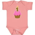 thumbnail image 3 of Inktastic Pink 1st Birthday Cupcake Girls Baby Bodysuit, 3 of 5