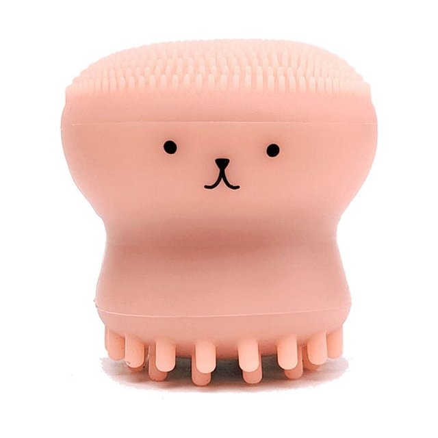 Octopus Shape Silicone Facial Scrubber Brush - Deep Clean & Massage for Daily Skin Care!