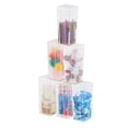 thumbnail image 1 of IRIS USA Large Vertical Storage Container for Home & Office Organization, Big Capacity Stackable Plastic Bin for Stationery, Pantry, Cosmetics & More, Space-Saving Tall, 1 of 8