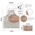 thumbnail image 7 of Brown Boho Abstract and Plant Pattern Apron-Garden Aprons for Women with Pockets-Cotton Linen Waterproof Kitchen Cooking Gardening Aprons Adjustable for Kitchen,Cooking,BBQ and Salon 33x27 Inch, 7 of 7