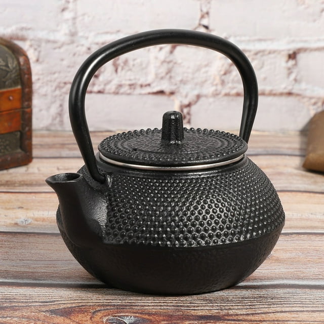 Tea Ware,Cast Iron Tea Pot Iron Kettle Kettlewith Strainer Optimized for Excellence