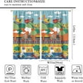 thumbnail image 2 of Kids Blackout Curtains for Nursery,Fun Cartoon Colorful Cute Animal Car Train Country Town Print Rod Pocket Window Treatments Drapes for Bedroom Living Room Home Decor42x39in, 2 of 7