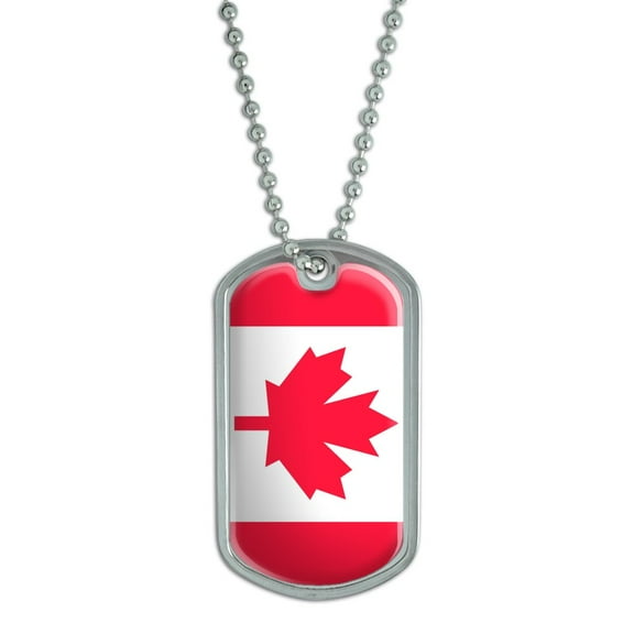 Canada Flag Dog Tag