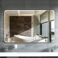 thumbnail image 4 of ELLOALLO Rectangle Frameless Wall Mount Bathroom Vanity Mirror 30x36, 4 of 5