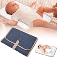 thumbnail image 2 of XIPYYKM Portable Changing Pad Foldable Diaper Changing Pad Waterproof Nappy Changing Mat Travel Diaper Change Sheet, 2 of 9