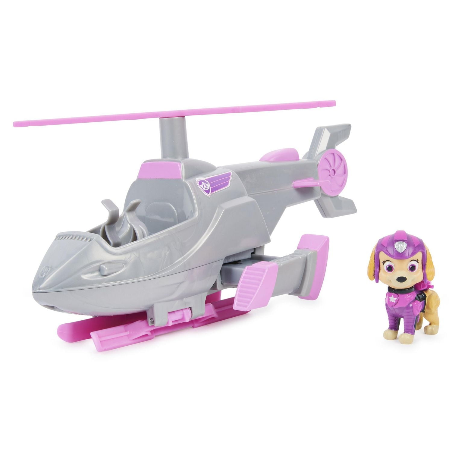 PAW Patrol, Skye’s Deluxe Movie Transforming Toy Car with Collectible Action Figure, Kids Toys for Ages 3 and up