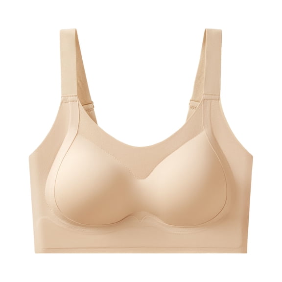 Women's Seamless No Underwire Bra Soft Wireless Comfortable Bralettes Full Coverage Everyday Bra Jelly Bras for Women Push Up Bralettes