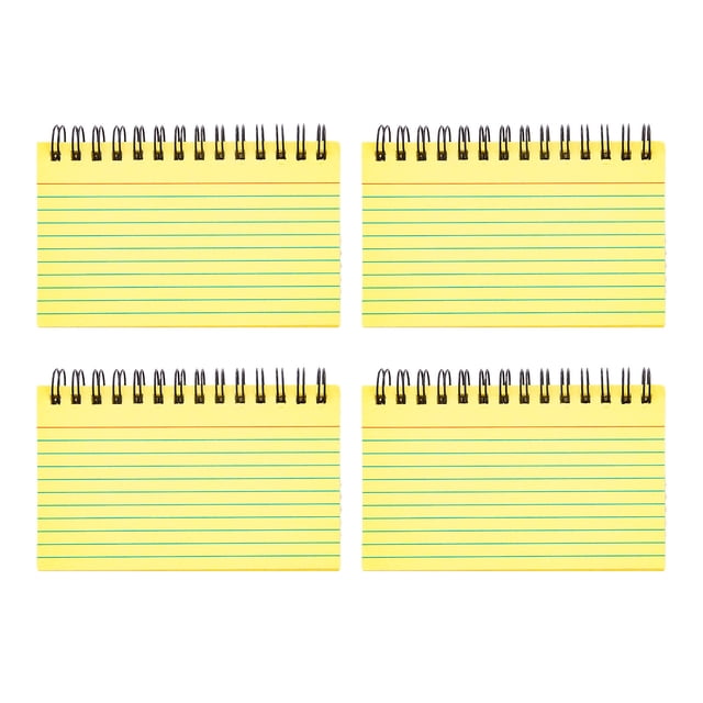 LCXmlly Dual-sided Writing Notebook Colorful Coil Design Notebook Smooth Writing Diary for Study 4pcs