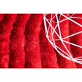 thumbnail image 6 of RugBerry 5x7 Area Rug Red Abstract 274 Collection 3D Shag Carpet Soft Shaggy Decorative Designer Style Bedroom Living Room Rug, 6 of 8