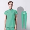 thumbnail image 1 of Bata quirúrgica de alta gama, ropa de lavado para quirófano dental, ropa elástica para cepillos de manos para mujeres, conjunto de ropa de trabajo bucal para médicos y enfermeras, 1 of 6