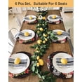 thumbnail image 4 of 15 Inch Round Placemats Set of 4, Christmas Cats Non Slip Heat Insulation PP Table Mats, XmasTree Winter Gifts Floral Brown Wooden Washable Place Mats for Kitchen Dining Party Table Decor, 4 of 7