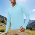 thumbnail image 3 of UAMVSH Men's Sun Protection Shirts UV UPF 50+ Long Sleeve Button T-Shirt Quick Dry Brethable Lightweight Tops for Outdoor Sports, 3 of 5