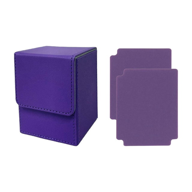 S SERENABLE Card Deck Box Card Deck Case Collectible Game with Dividers Card Storage