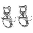 thumbnail image 2 of 2PCS 1/2in Oarlock Socket 316 Stainless Steel Polished Finish Side Mount for Yacht RV Marine, 2 of 5