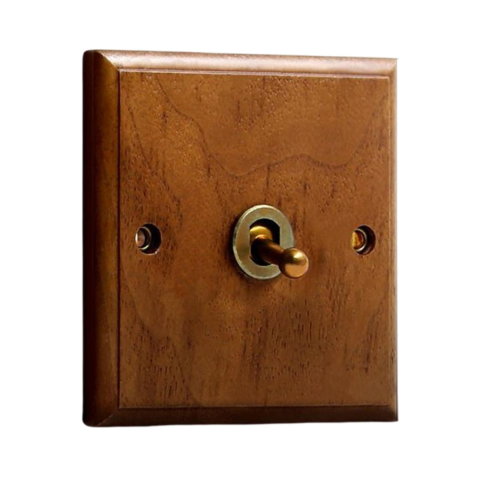 Retro Style Toggle Switch Panel Wall Lamp Switch for Farmhouse Home