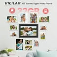 thumbnail image 5 of RICILAR Frameo 10.1 inch WiFi Digital Picture Frame, Electronic Picture Frame with IPS Touch Screen, 32GB Storage, Auto-Rotate, Wall Mountable, Ideal Gift Selection!, 5 of 13