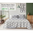 thumbnail image 4 of RUVANTI 100% Cotton Sheets – Queen Size Percale Bedding, Cooling & Breathable Floral Design, Durable with a Crisp, Soft & Comfortable Feel, 16" Deep Pocket, 4-Piece Set, Dandelion Field, 4 of 7