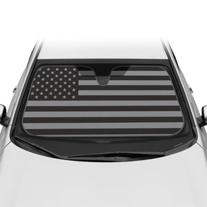 American Flag Windshield Sun Shade, Accordion Style