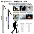 thumbnail image 3 of Hiking Stick Ayamaya Adjustable Walking Poles Lightweight Walking Sticks for Camping Backpacking, Aluminum Trekking Poles with Lock for Men and Women Blue, 3 of 7