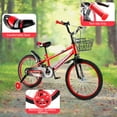 thumbnail image 5 of Kids Bike for Ages 3-10 Years Old Boys Girls, 14/16/18 Inch Kid's Bikes with Training Wheels, Basket, Dual Brake, Children Bicycle for Kids and Toddler Beginners, Pink/Red, 5 of 10