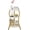 White +Gold, variant on ZEXVIDA Vintage Round Side Table, 3-Tier Slim Waist End Table with Storage Shelf, Tea Table Beside Sofa or Bed, Corner Coffee Table Nightstand for Living Room Bedroom Small Spaces,White+gold