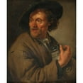 thumbnail image 3 of Jacob Toorenvliet 20x23 Black Modern Framed Museum Art Print Titled - Man Holding a Jug (1679), 3 of 5