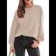 thumbnail image 1 of Camisas de Larga para Mujer, Blusas de Encaje, Ropa Informal de Negocios, Moda de Otoño, Blusas Tejidas Y2k Albaricoque M, 1 of 8