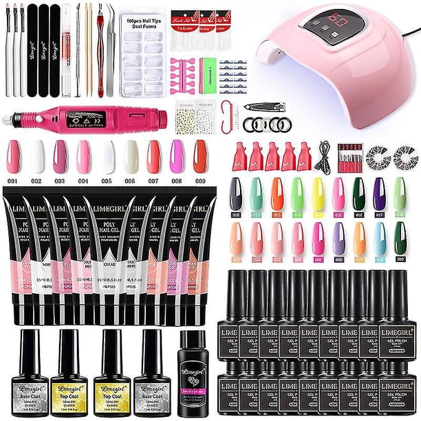 Juego de uñas 114/54w Uv lámpara Led secador con Kit de esmalte de uñas en Gel Multicolor juego de herramientas de manicura taladro eléctrico para uñas