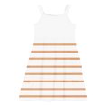thumbnail image 4 of LOVZFMLL Toddler Kids Cute Solid Color Print Short Sleeve Stretchy Dress A Line Dress, 4 of 9