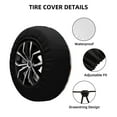 thumbnail image 3 of Kdxio Spare Tire Cover for RV Trailer, Waterproof Wheel Cover,Camper Spare Tire Cover Fit for Rv SUV Truck Travel Trailer 17 inch-Animal Cartoon Style, 3 of 8