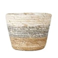 thumbnail image 1 of Straw Woven Storage Basket Plant Potted Planter Crafts Yard Laundry Baskets Wicker Rattan Plant Potted, 1 of 12