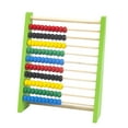 Preschool Math Learning Toy 10-Row Wooden Frame Abacus With Multi-Color