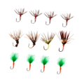 thumbnail image 2 of 12 Piezas Señuelos de Pesca con Mosca, Cebos de Pesca con Estuche de Transporte Señuelos Artificiales con Ganchos para Suministros de Pesca de Pargo, 2 of 8